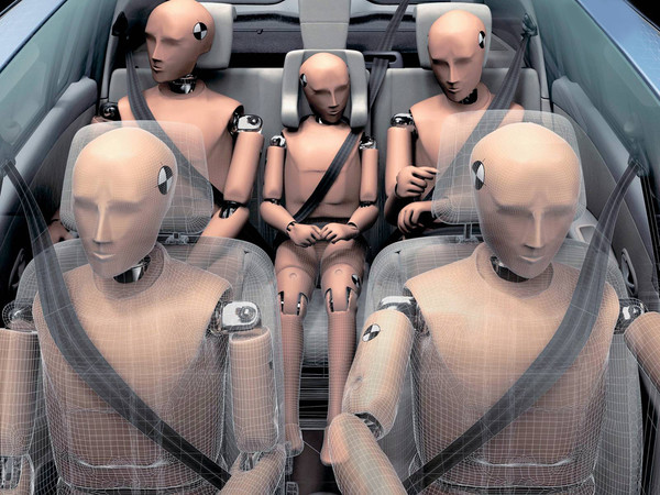 Схема использования ремня в автомобиле